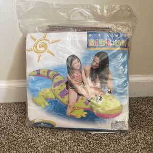 Intex Wet Set BIG Gecko Lizard Ride On Pool Float Toy 69 x 47.5 New Original Bag
